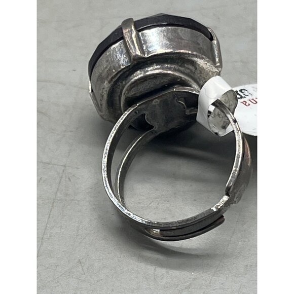 Mariana ring purple circle crystals handmade statement R-7584 204 os READ NEW - Picture 5 of 5